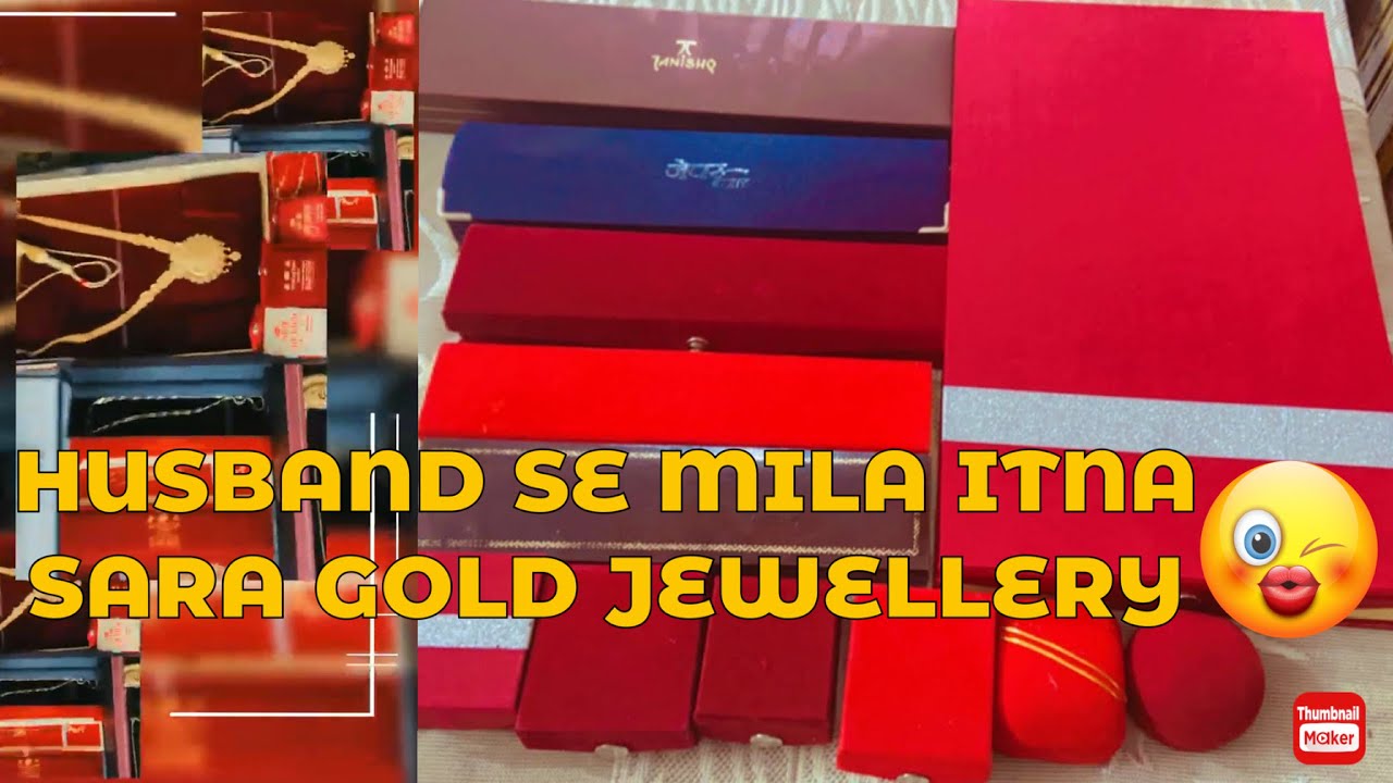 Gold jewellery collections part-2 //Hubby ne diya gift 💝//#jewellery #gold #goldjewellery #realgold