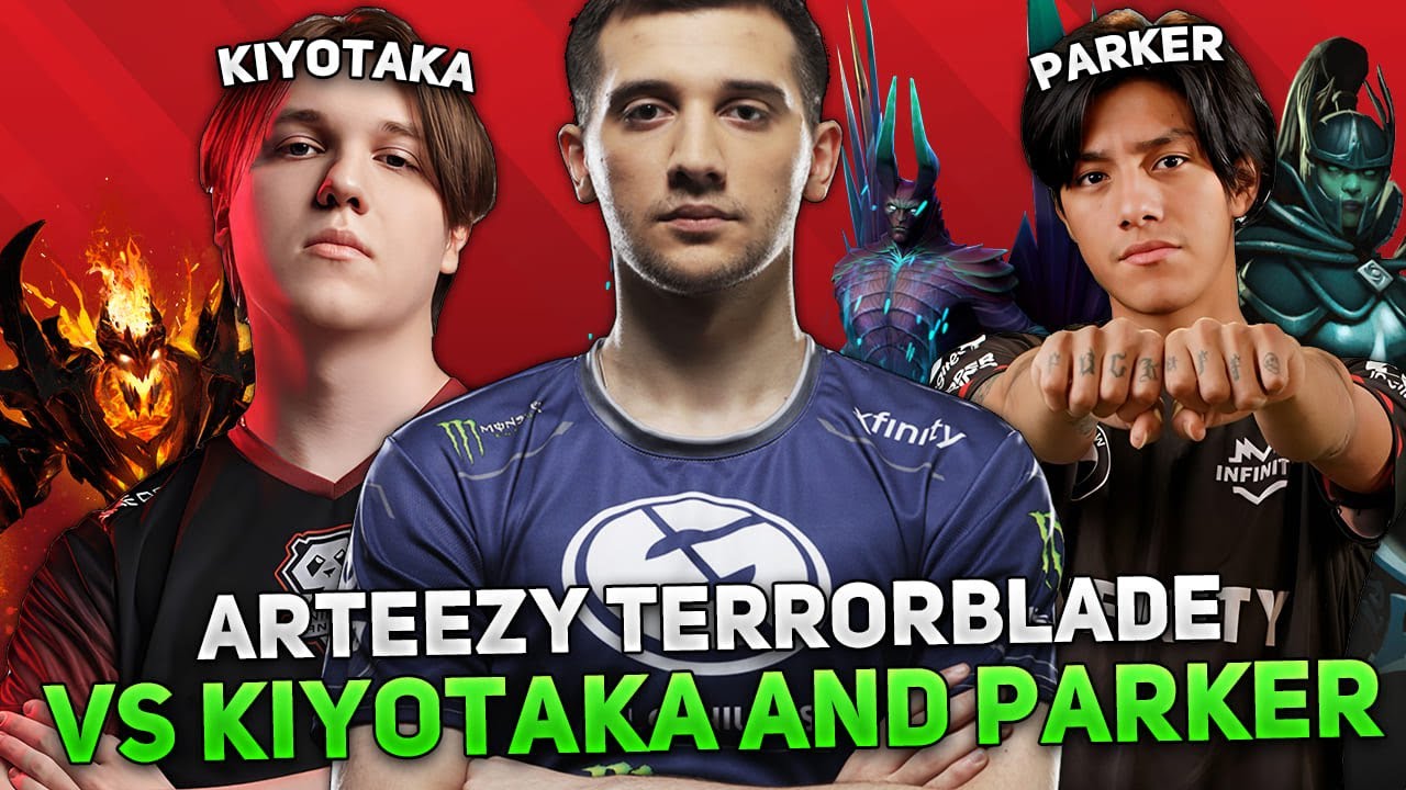 ARTEEZY on TERRORBLADE vs KIYOTAKA and PARKER in HIGH MMR!