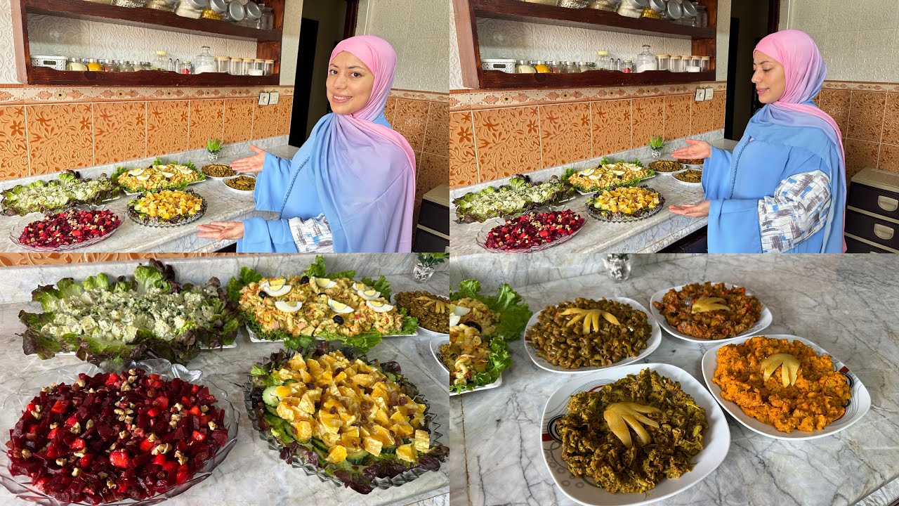 سجليهم عندك للعيد😍سلطات متنوعين وحدة تنسيك فالاخرة وزعلوك ب 4 أشكال مختلفين متشبعوش منهم🥰