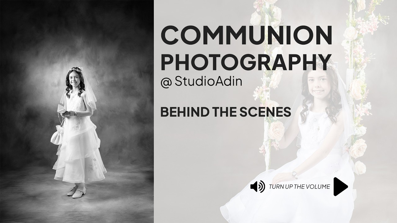 Communion Studio photography behind the scenes at StudioAdin.ie