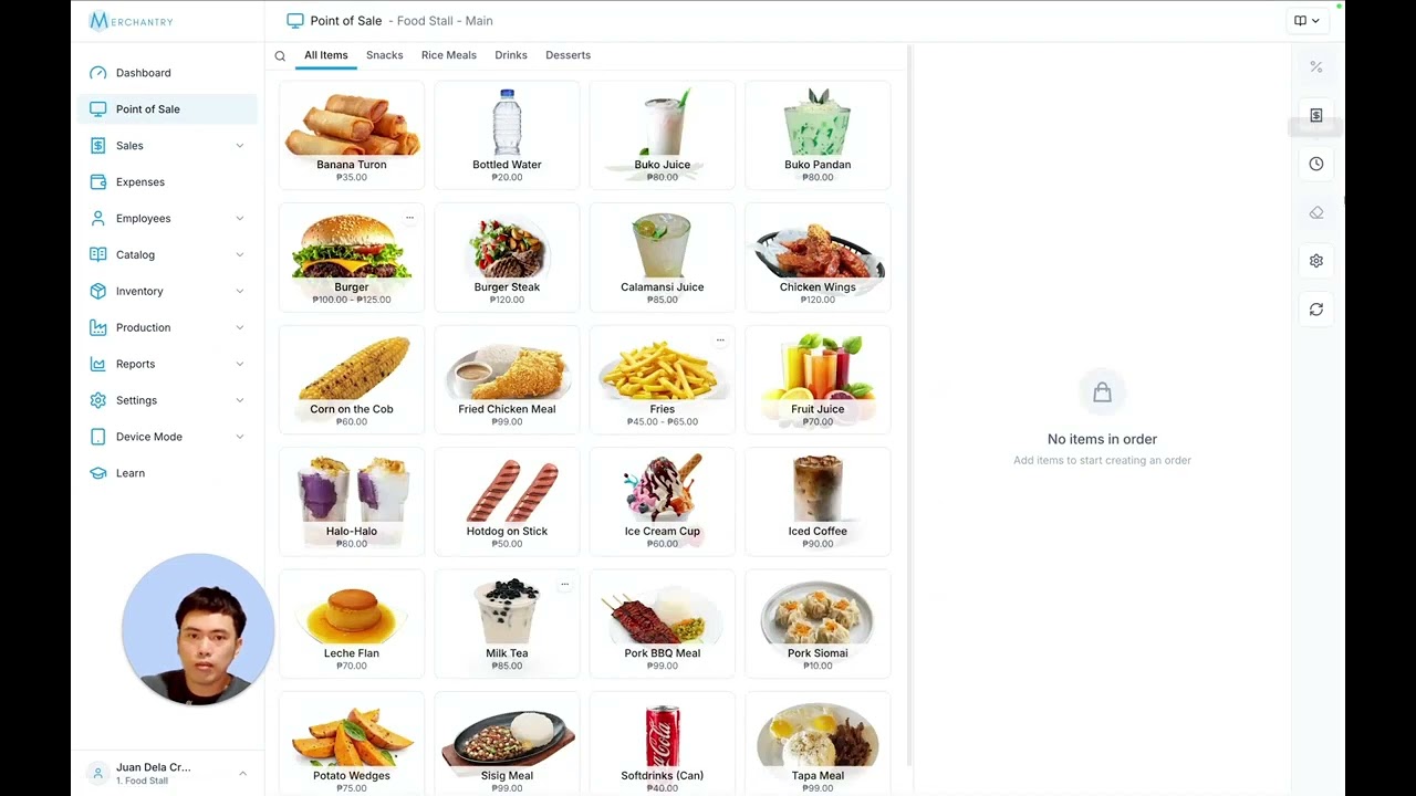 Merchantry POS Walkthrough for Food Stalls (Step-by-Step Guide)