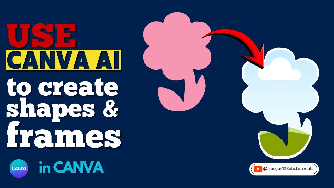 Используйте Canva AI для бесплатного создания фигур и рамок! Учебник по Canva для начинающих