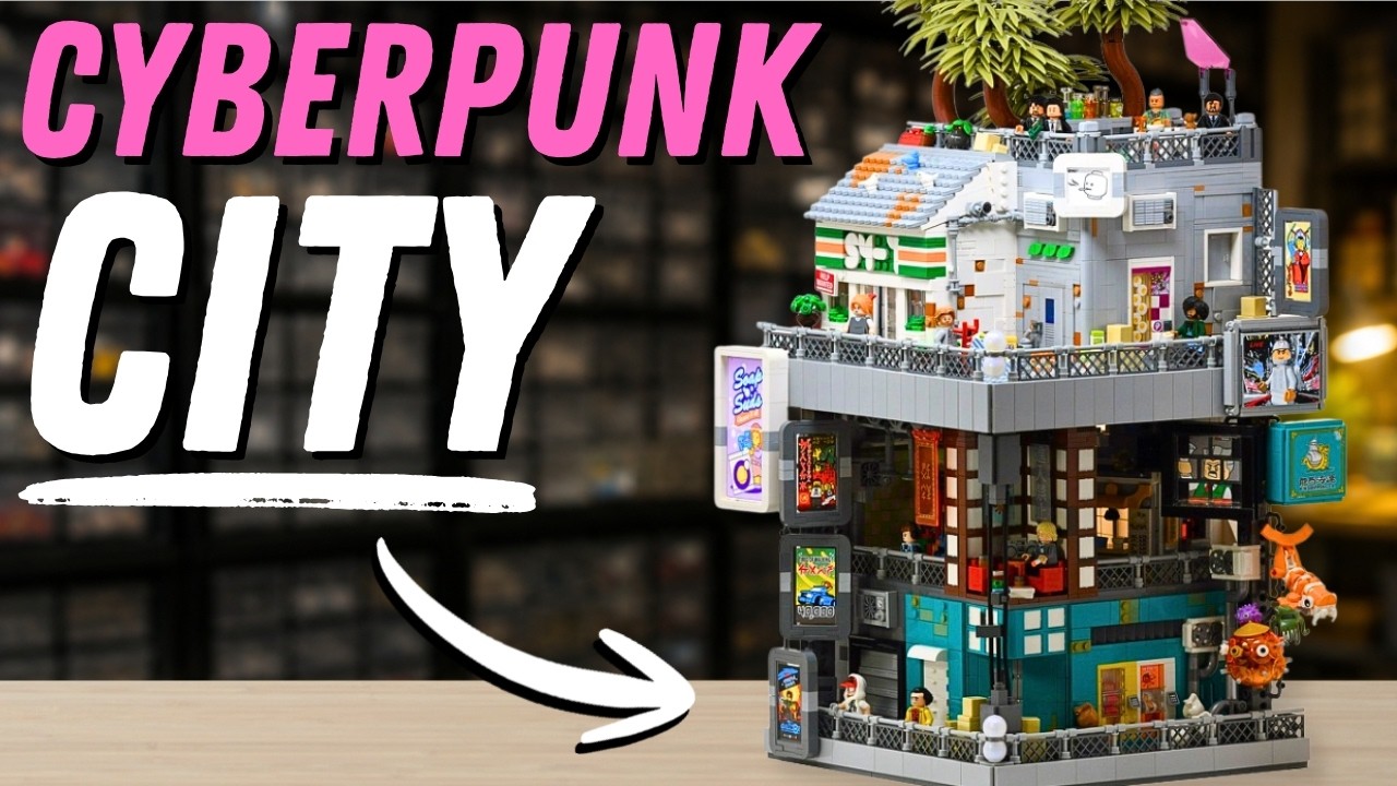 I Build a Massive LEGO Cyberpunk City MOC
