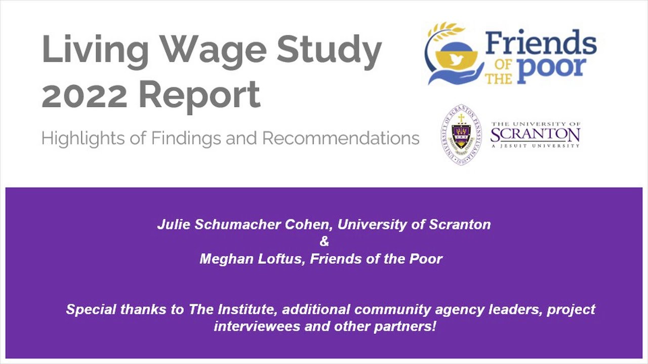 Community Based Learning Living Wage Study 2022 Report