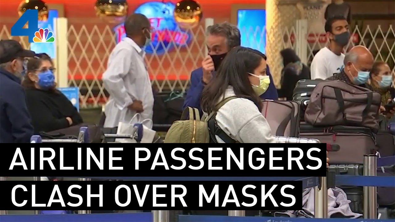 Airline Passengers Clash Over Masks | NBCLA