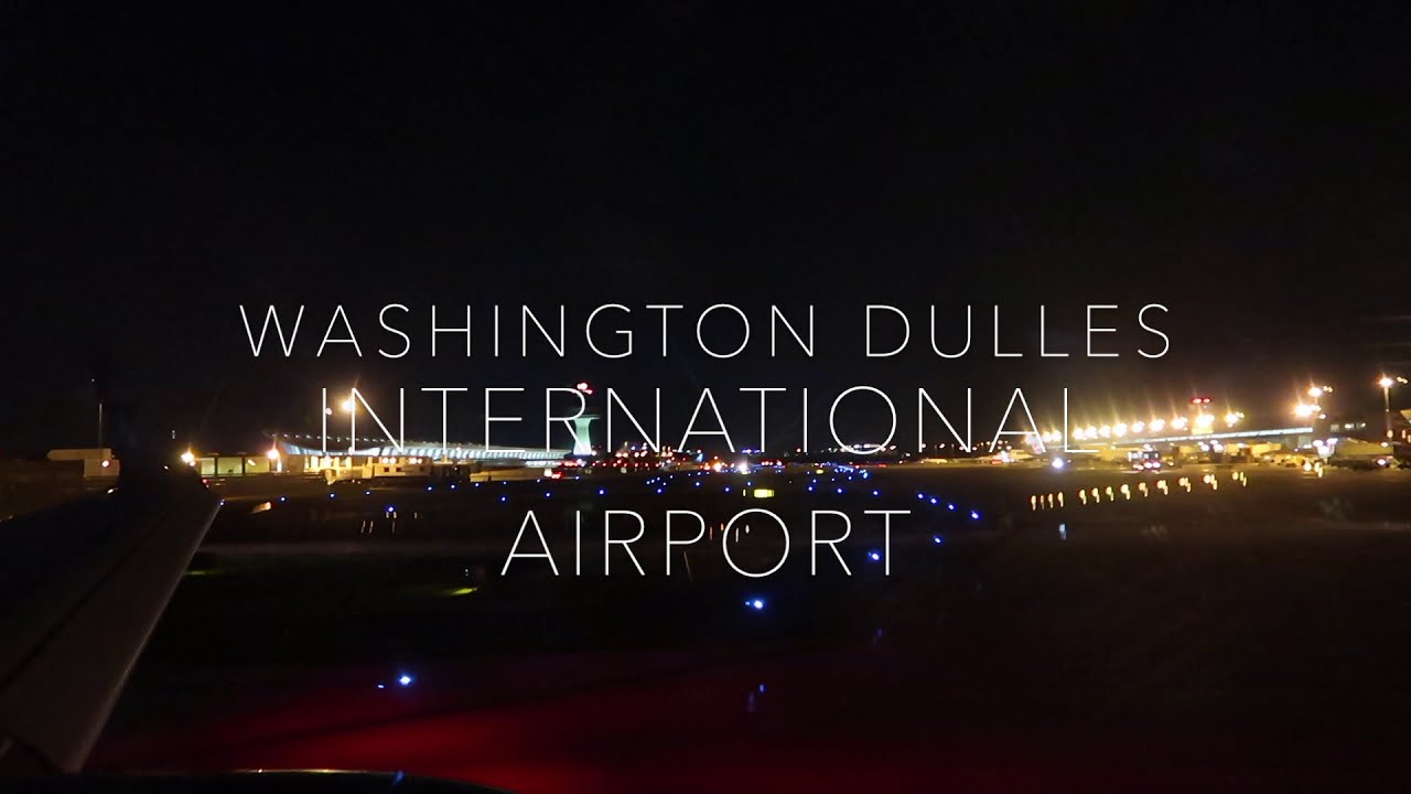 Washington Dulles International Airport Night Takeoff
