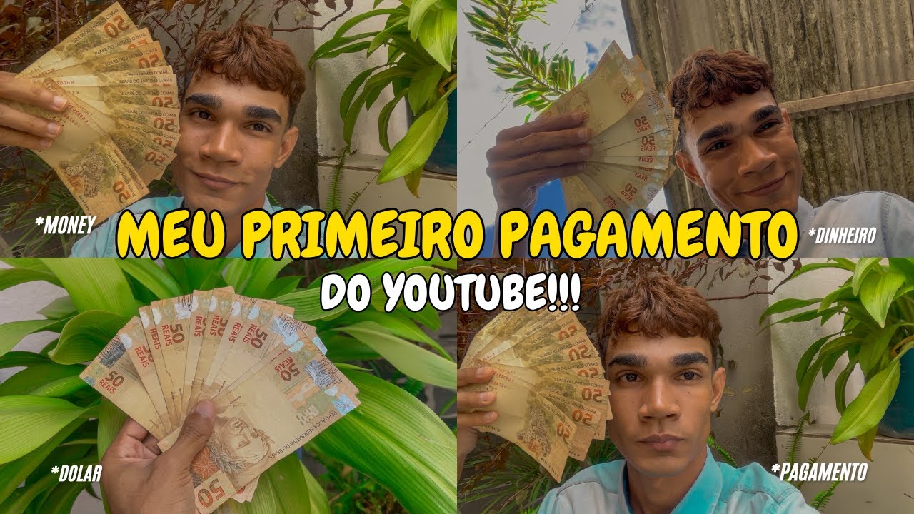 MEU PRIMEIRO PAGAMENTO do YouTube  | Quanto o YouTube Me Pagou?