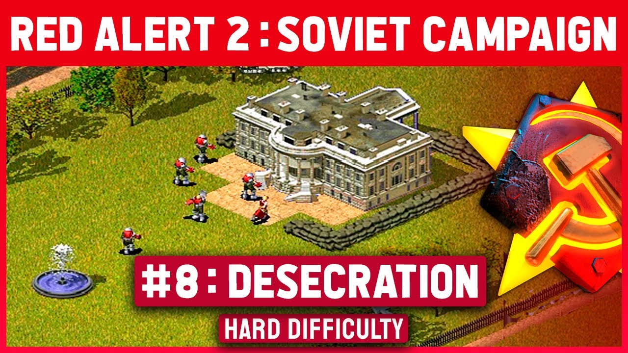 Red Alert 2 &mdash; Советская миссия 8 &laquo;Осквернение&raquo; &mdash; Высокая сложность &mdash; Меньше времени