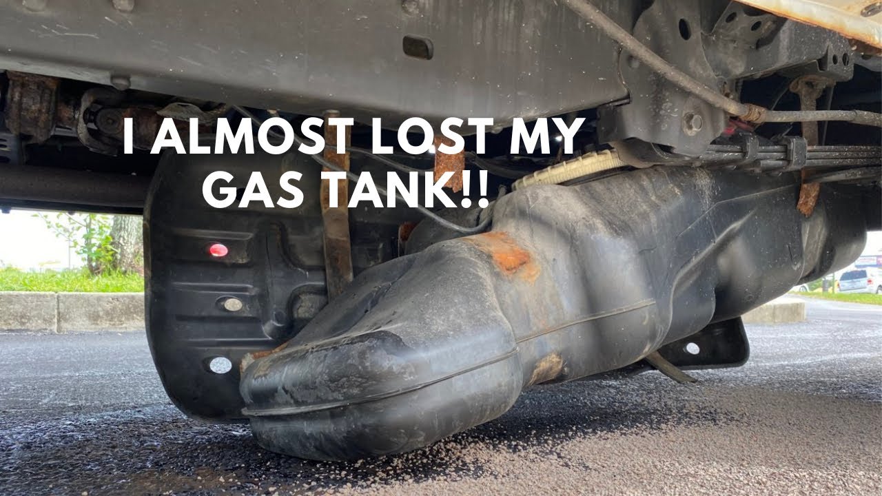 I Almost Lost My Fuel Tank While Driving!!! Ford Ranger 04 Tank Strap Attachment Repair.