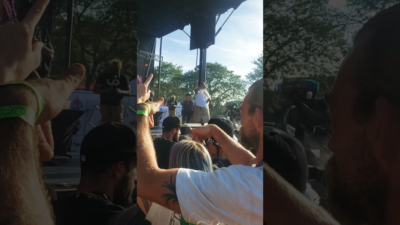 GUY THROWING WEED IN CROWD AT CONCERT!!