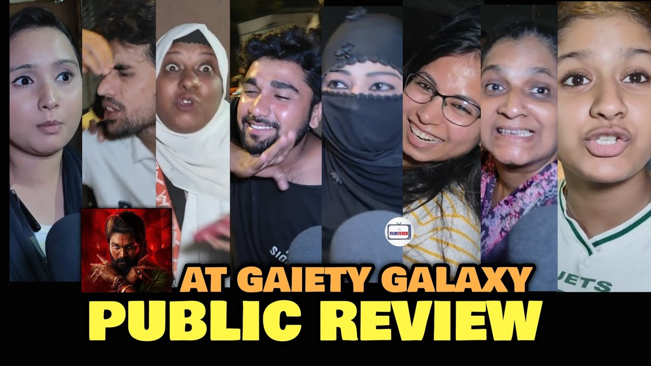 Pushpa 2 Public Review at Gaiety Galaxy | Night Show | Allu Arjun, Rashmika, Fahad Faasil