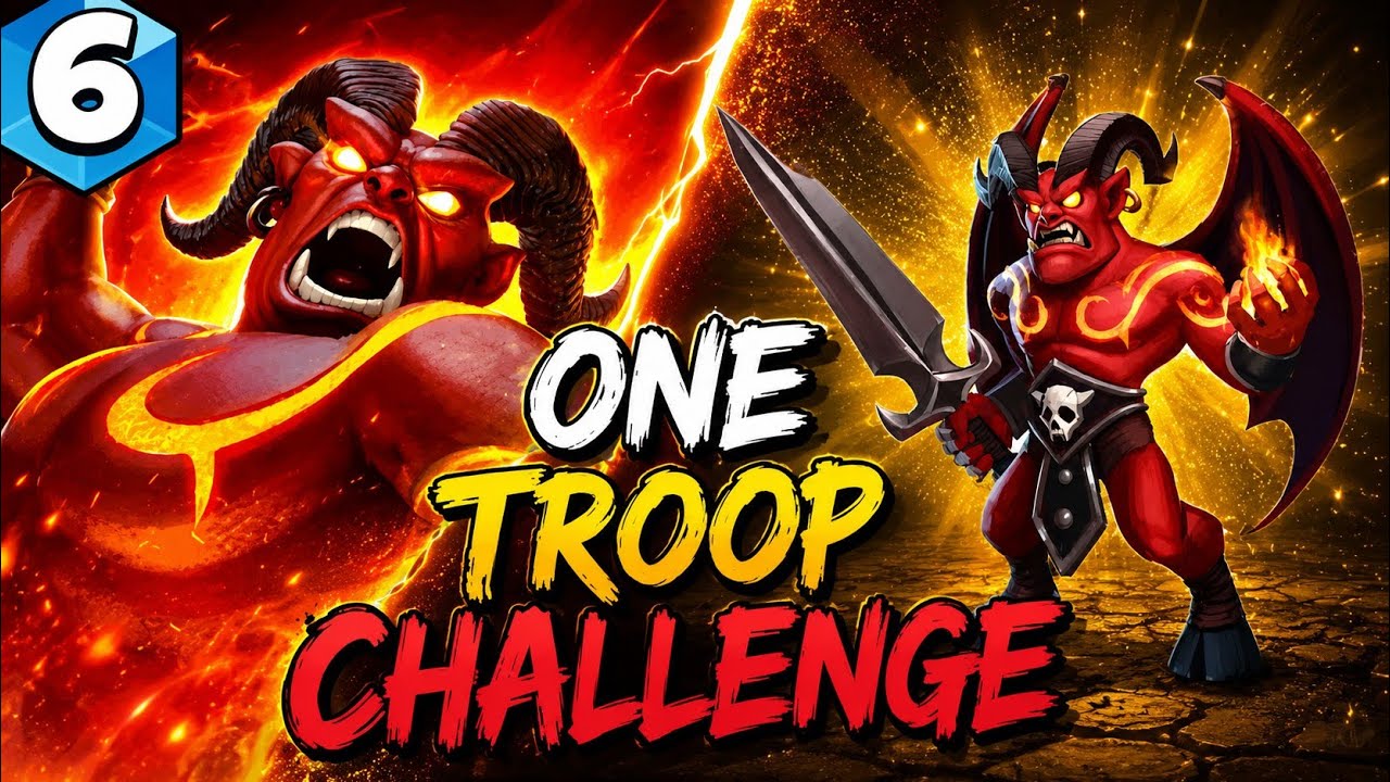 Demon Card 💥 One Troop Challenge? Castle Crush 