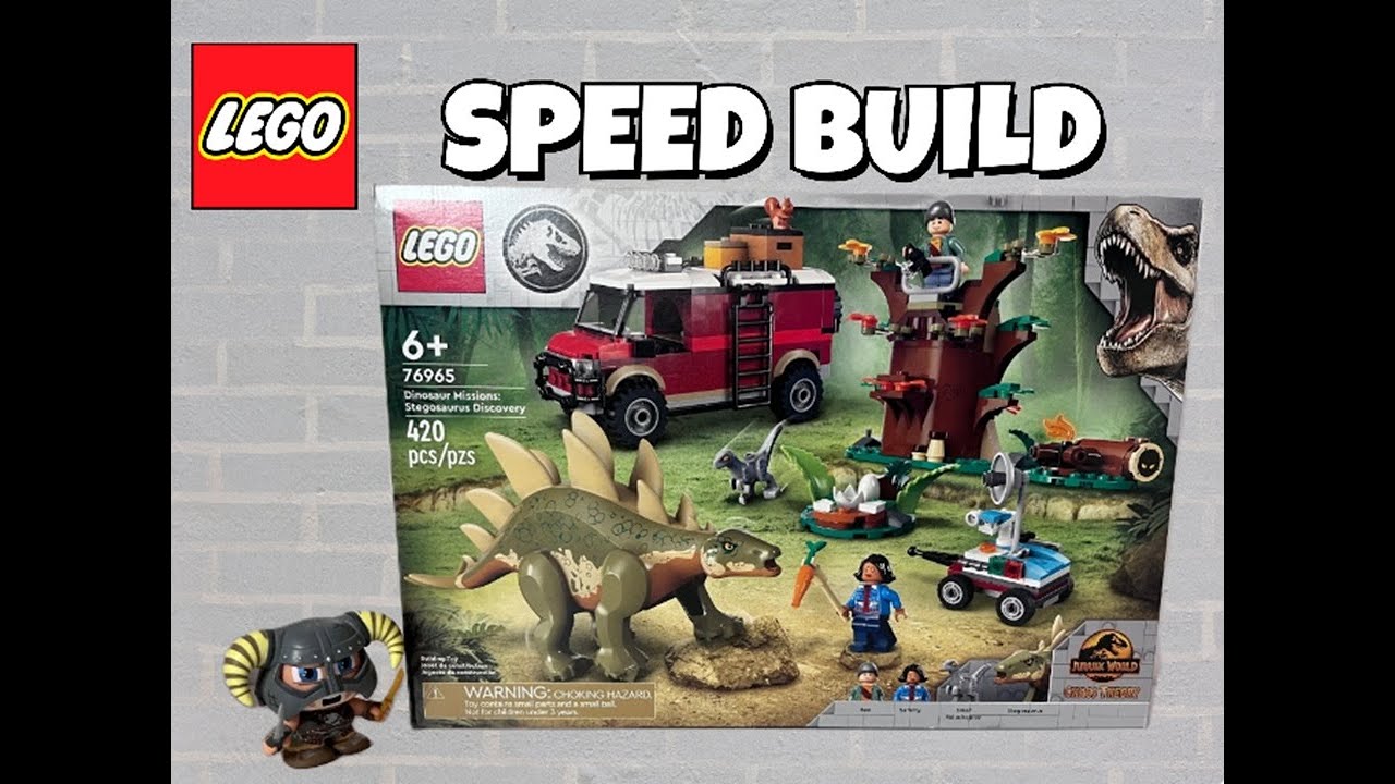 Take the carrot!! LEGO Jurassic World Dinosaur Missions: Stegosaurus Discovery Set 76965 Speed Build