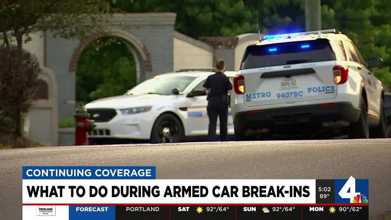 What to do during armed car break-ins