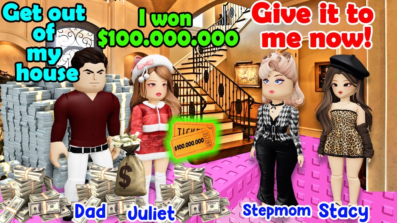 💰 TEXT TO SPEECH 💸 I'm The Lucky Girl Won The $100M Lottery Ticket 💎 Roblox Story