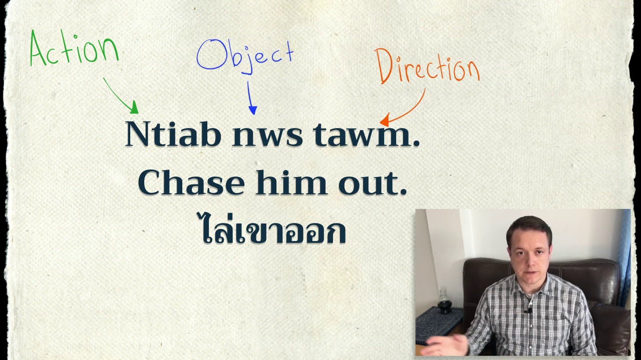Learn Hmong Grammar - Action + Object + Direction