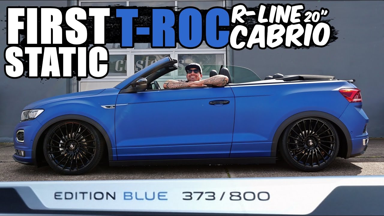 FIRST STATIC VW T-ROC CABRIO R LINE EDITION BLUE 373/800
