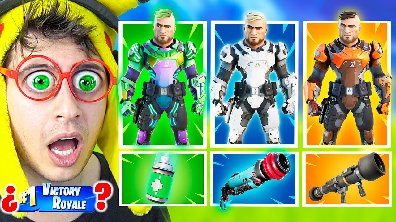RANDOM **BOSS GUNNAR** SKIN CHALLENGE en Fortnite!! (Reto skin de jefe aleatoria)
