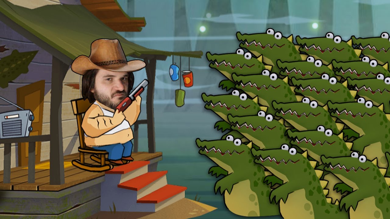VELHO CAIPIRA ENFRENTA 1.000.000 DE JACAR&Eacute;S EM SWAMP ATTACK!!!