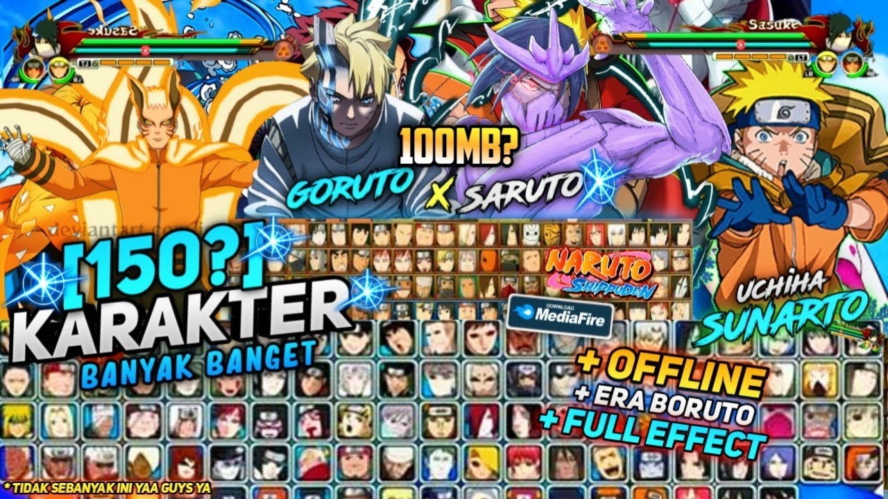 REVIEW NARUTO MUGEN KARAKTER PALING BANYAK TERKEREN DAN TERBAIK 2022