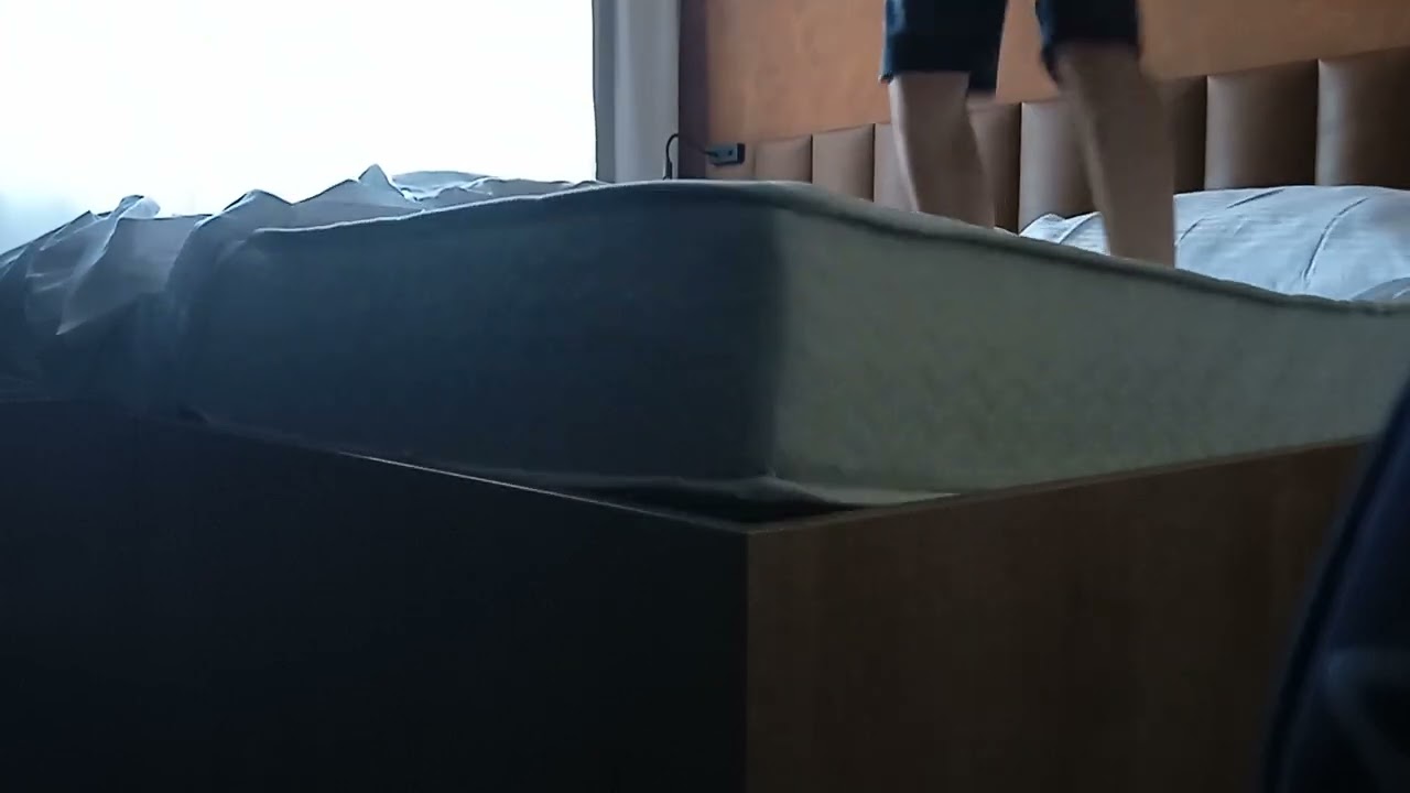 Hotel bed jumping #3 -  double bed