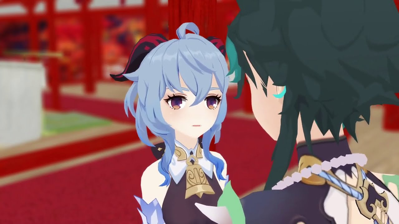 【MMD/Genshin Impact x Meteor Garden】 A Very Sweet Homecoming? (Eng Sub) - Xiao, Ganyu, & Geo Mommy