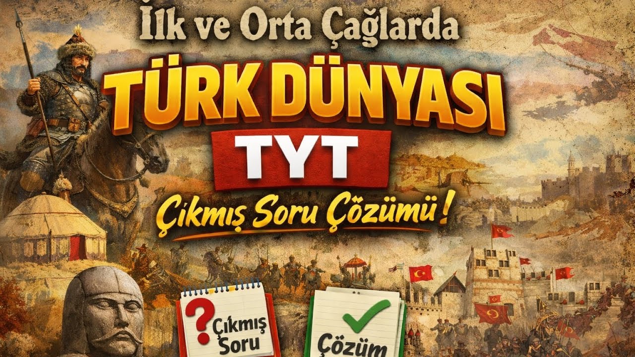İlk ve Orta Çağlarda Türk Dünyası TYT Çıkmış Soru Çözümü. #tarihvideoları #tyt #tyttarihsoruçözümü 