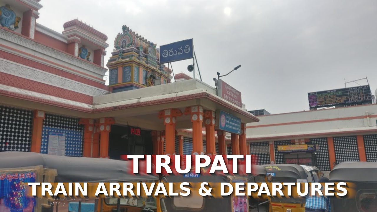24 in 1 Train Arrivals & Departures at Tirupati railway station