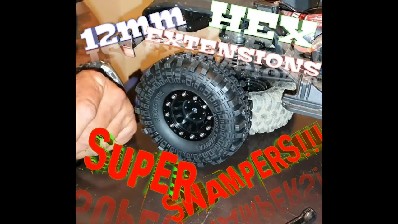 Trx4 Bronco Gets 12mm Hex Extensions and Super Swampers