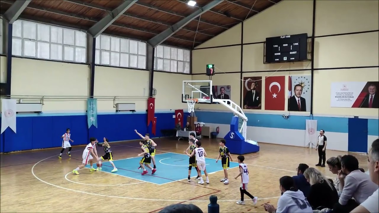Ozan Yeniev (gray jersey #7) of İZGA SK U12 ..... Best Plays vs Mavişehir İhtisas