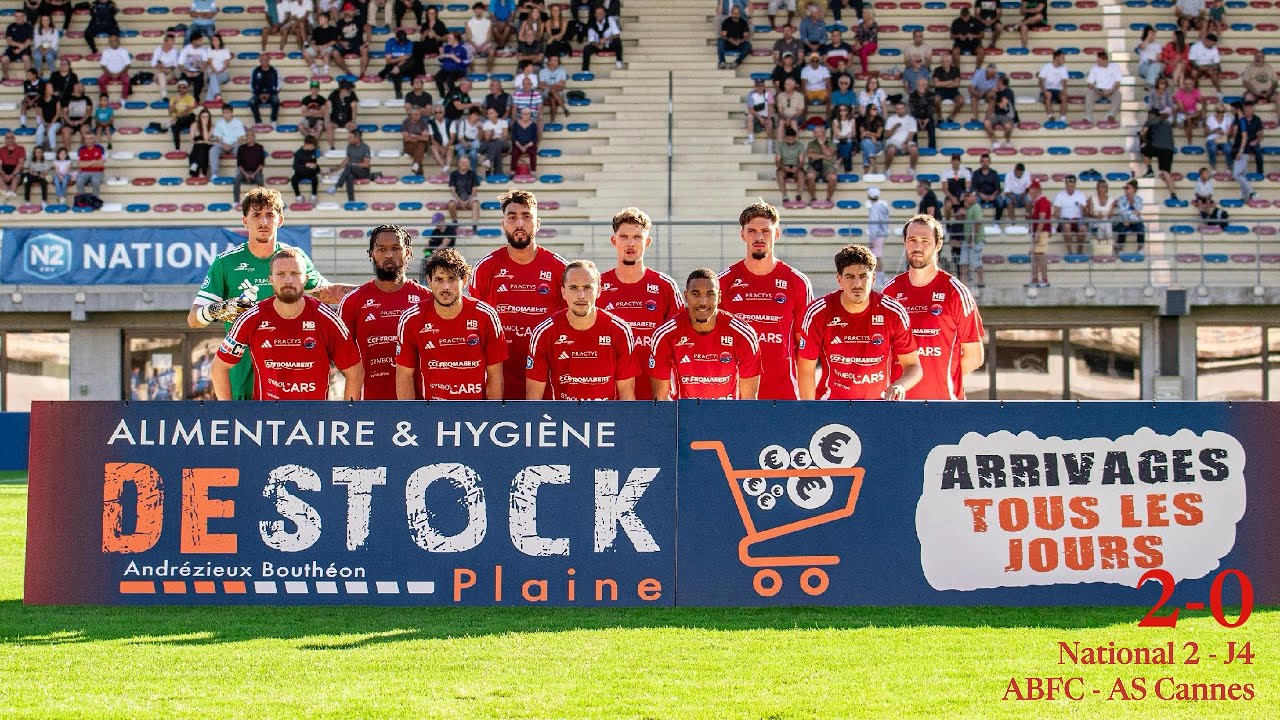 Saison 25/26 : N2-Journée 4 : ABFC - AS Cannes  (2-0)
