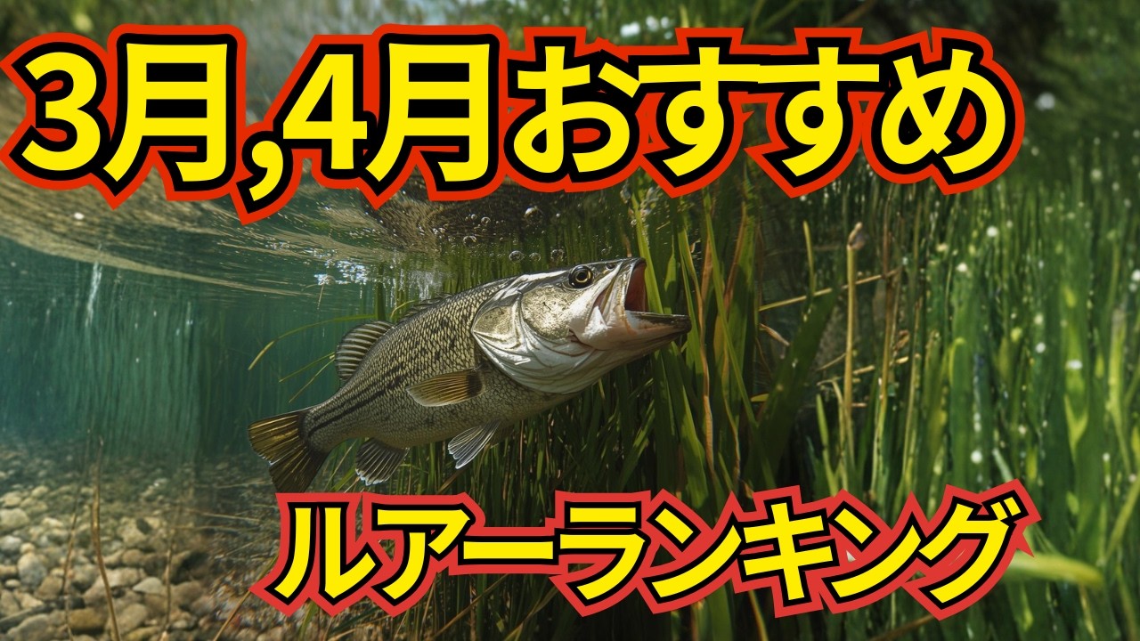 今コレで釣れています【3月,4月ルアーバス釣り】