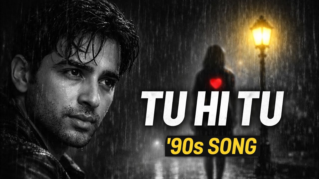 Tu Hi Tu – 90s Romantic Love Song | Black & White Rain SpecialTu Hi Tu ❤️ 90s Style Romantic Song | 