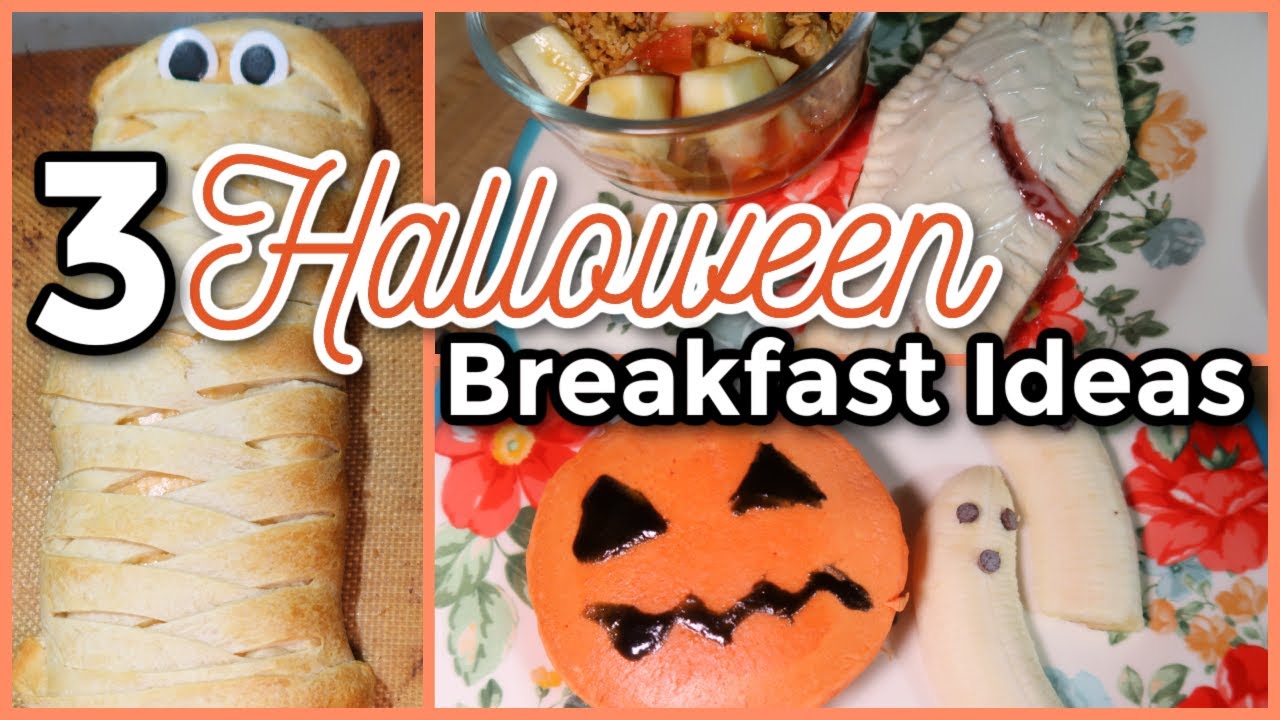 3 EASY HALLOWEEN BREAKFAST IDEAS | What's For Breakfast? | Halloween Food