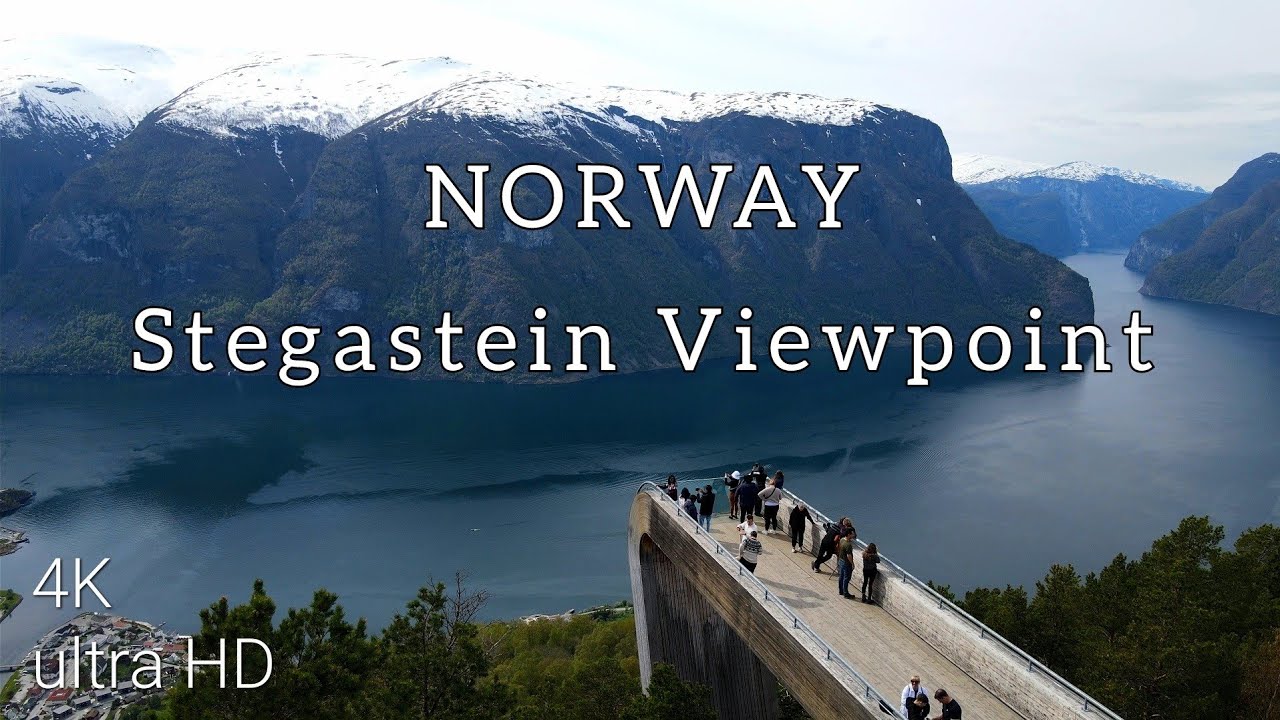 Stegastein Viewpoint. Norway 4k.