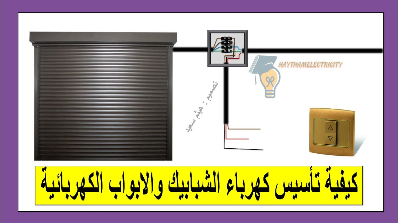 ما هى طريقة تأسيس الكهرباء للشبابيك والابواب الكهربائية شتر رول . أساسيات الكهرباء