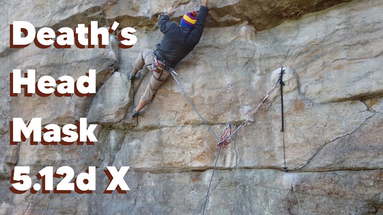 Маска «Мертвая голова» 5.12d X | Удар головой в The Gunks