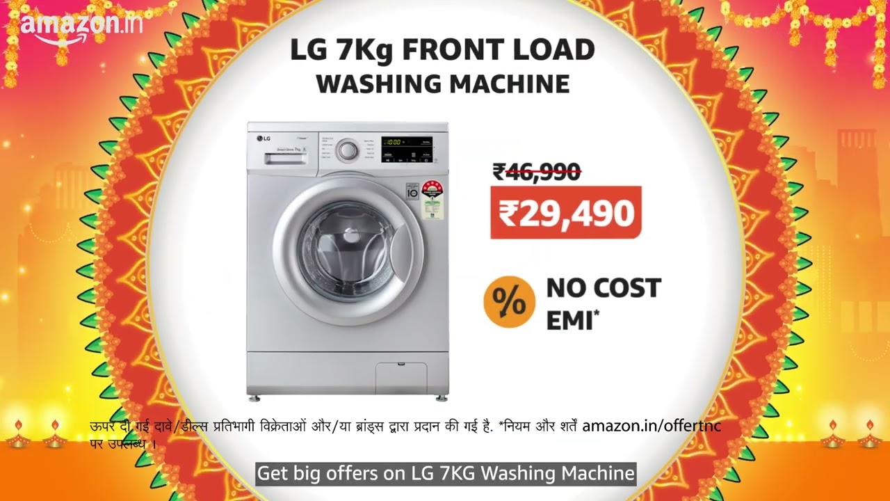 Amazon Great Indian Festival | 7 kg Washing Machine | LIVE now