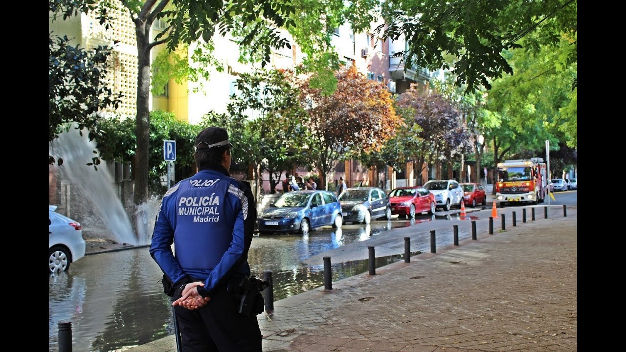 [13-10-18] Rotura de tubería en Madrid