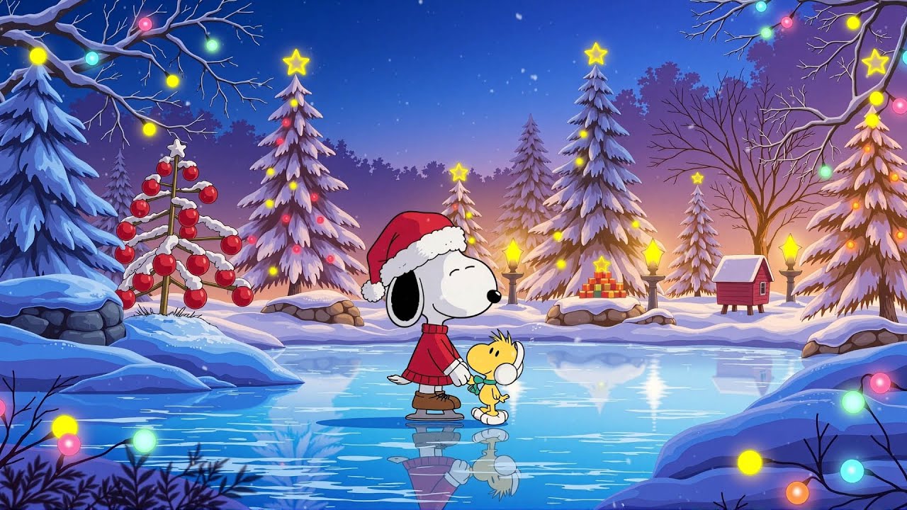 Christmas Lofi Chill Beats 🎄 Cozy Holiday Vibes with Snoopy 🎅