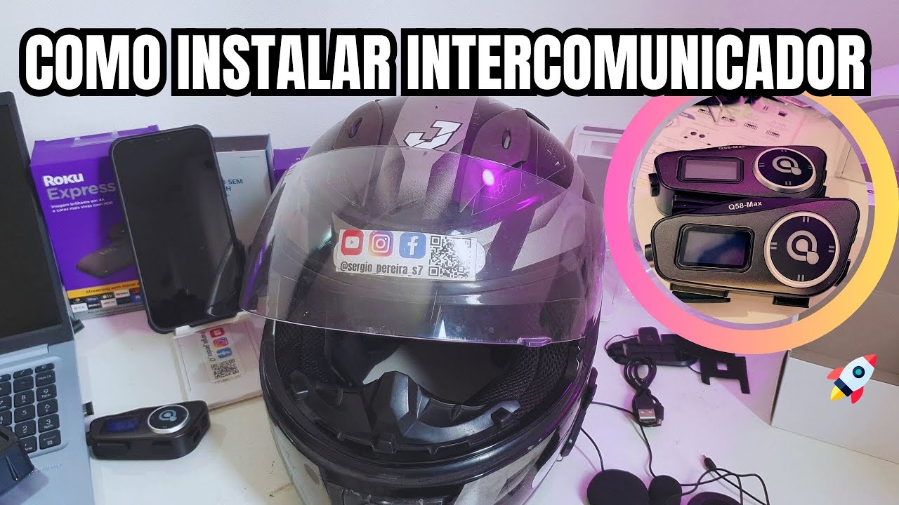 Como Instalar Intercomunicador no Capacete da moto
