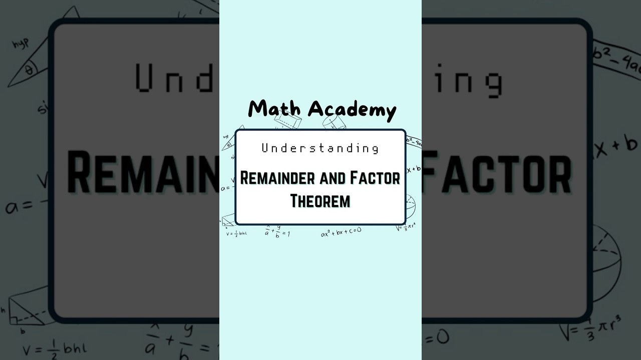 Sec 4 A Math Tuition| Remainder & Factor Theorem | Step-by-Step Exam Question Guide