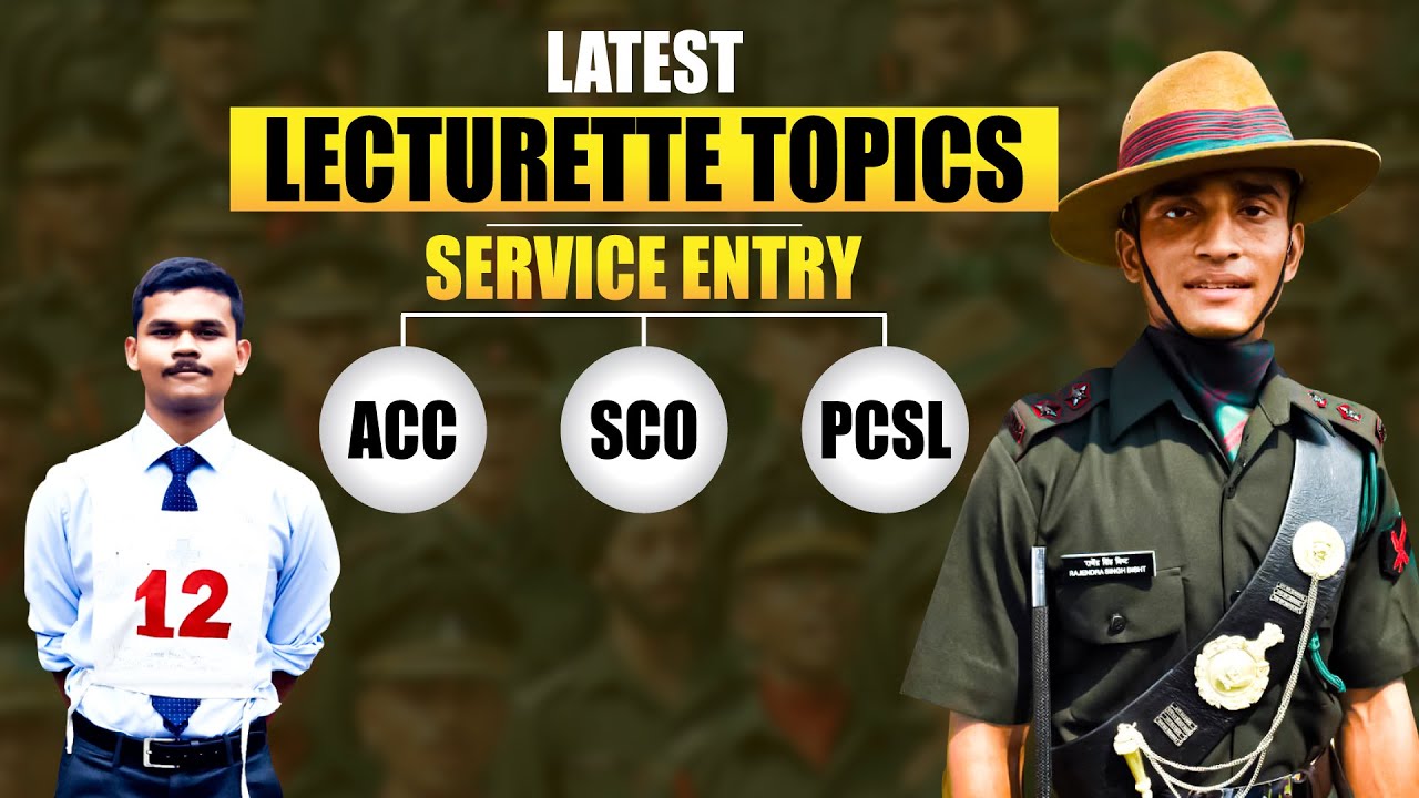 Latest Lecturette Topics for Service Entry 
