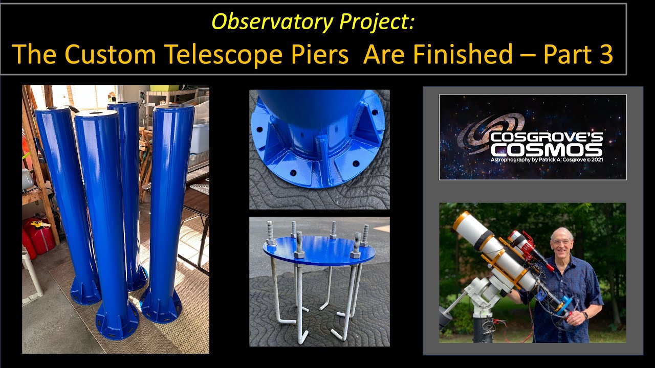 Observatory Update: Custom Telescope Piers III - Painted and Complete!