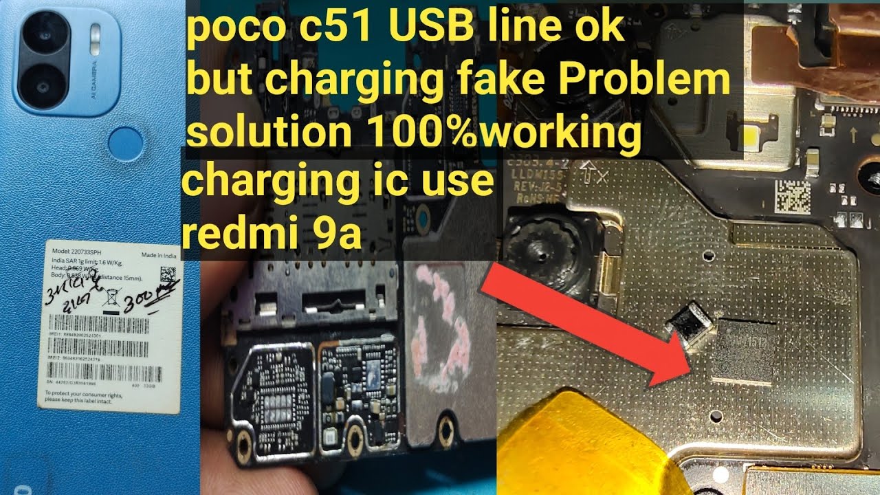 poco c51 fake charging battery not store problem solution