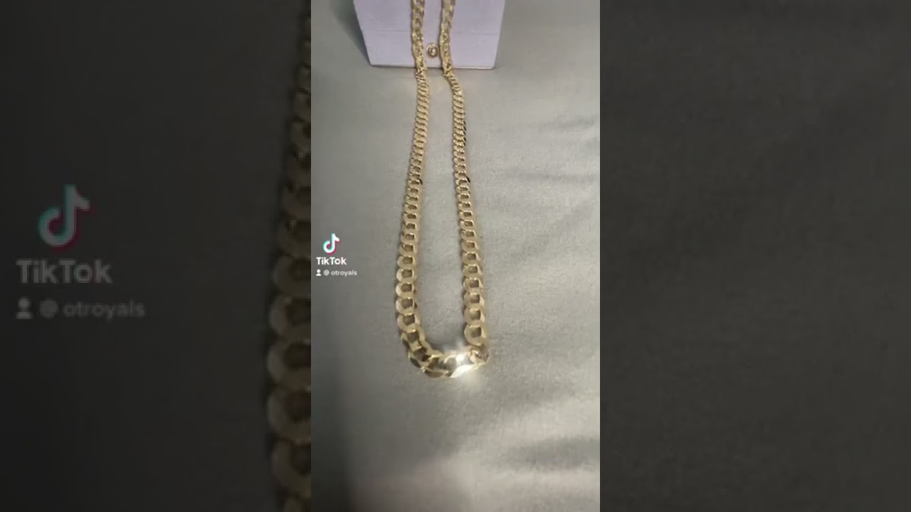 Solid 10k yellow gold curb link 20&rdquo; chain! Dm @otroyals on Instagram for inquires