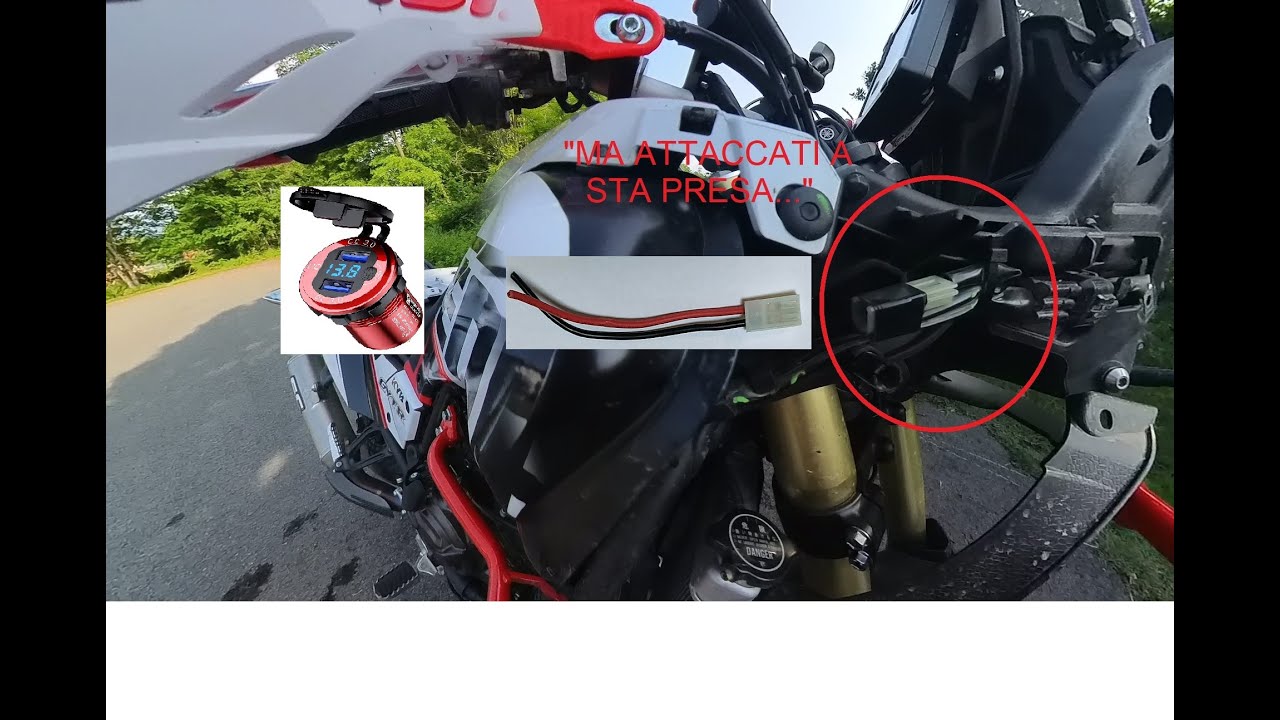 Tenerè 700 - Presa USB in Connettore  Cablato esistente sotto chiave