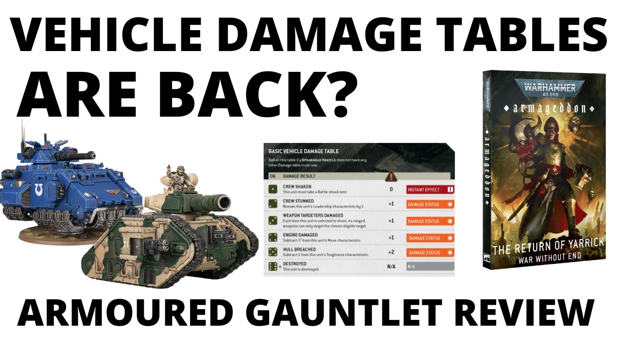 Vehicle Damage Tables Return in Warhammer 40K: Armoured Gauntlet - New Expansion Rules
