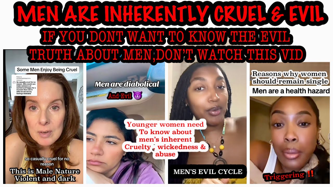 MEN ARE INHERENTLY CRUEL💔,IF YOU DON’T WANT TO KNOW THE EVIL TRUTH ABOUT MEN DONT WATCH THIS VID🤦‍♀️