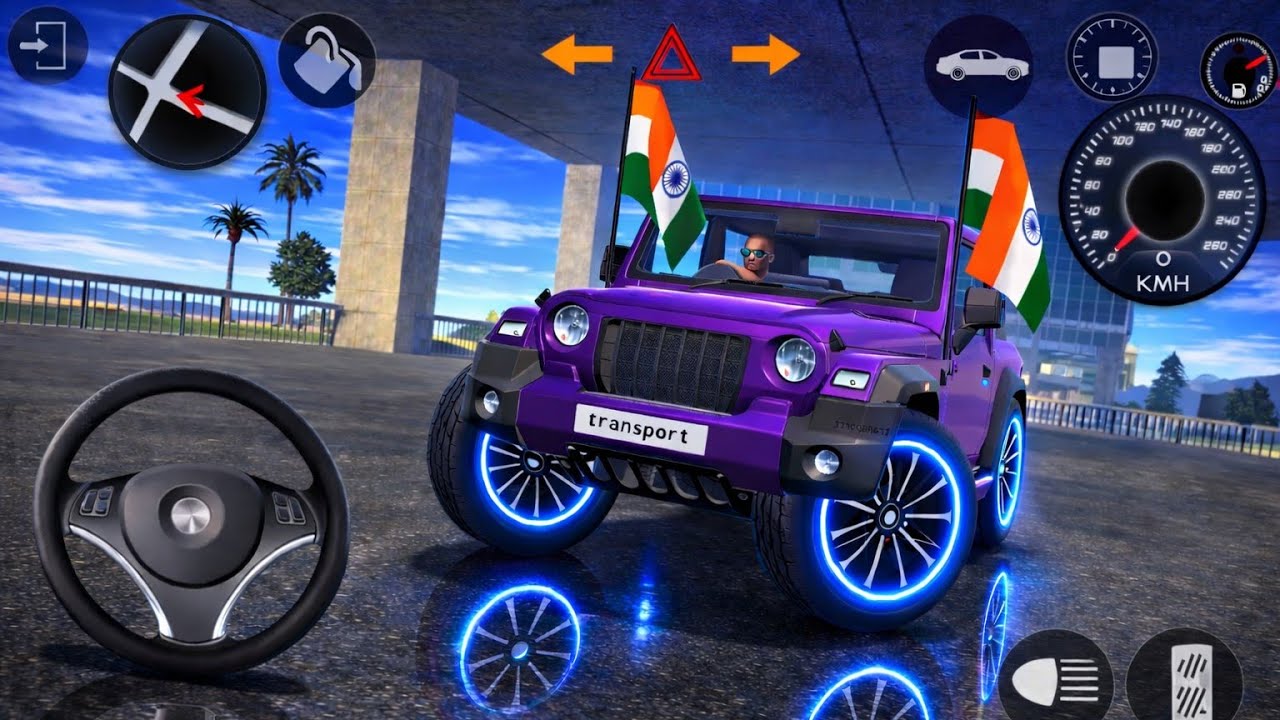 Desi thar full speed test Realistic 😱 driving gameplay! #stunt #thargamer #androidgames 